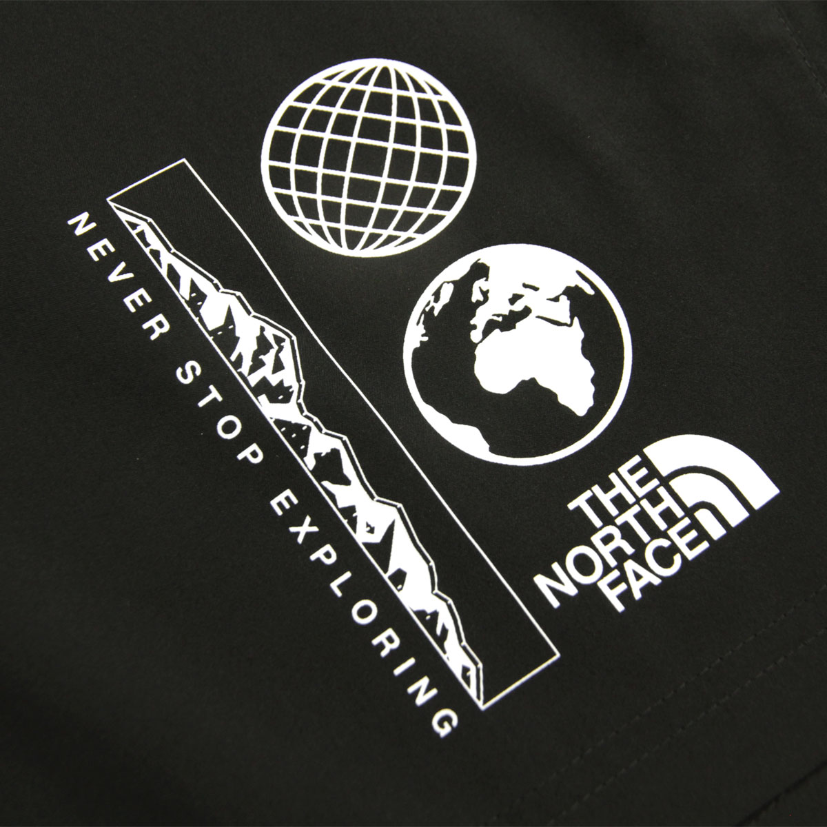 ノースフェイス メンズ ショートパンツ 正規品 THE NORTH FACE ハーフパンツ ボトムス 海外限定 M 24/7 7IN SHORT-GRAPHIC TNF BLACK NF0A8G84 JK3