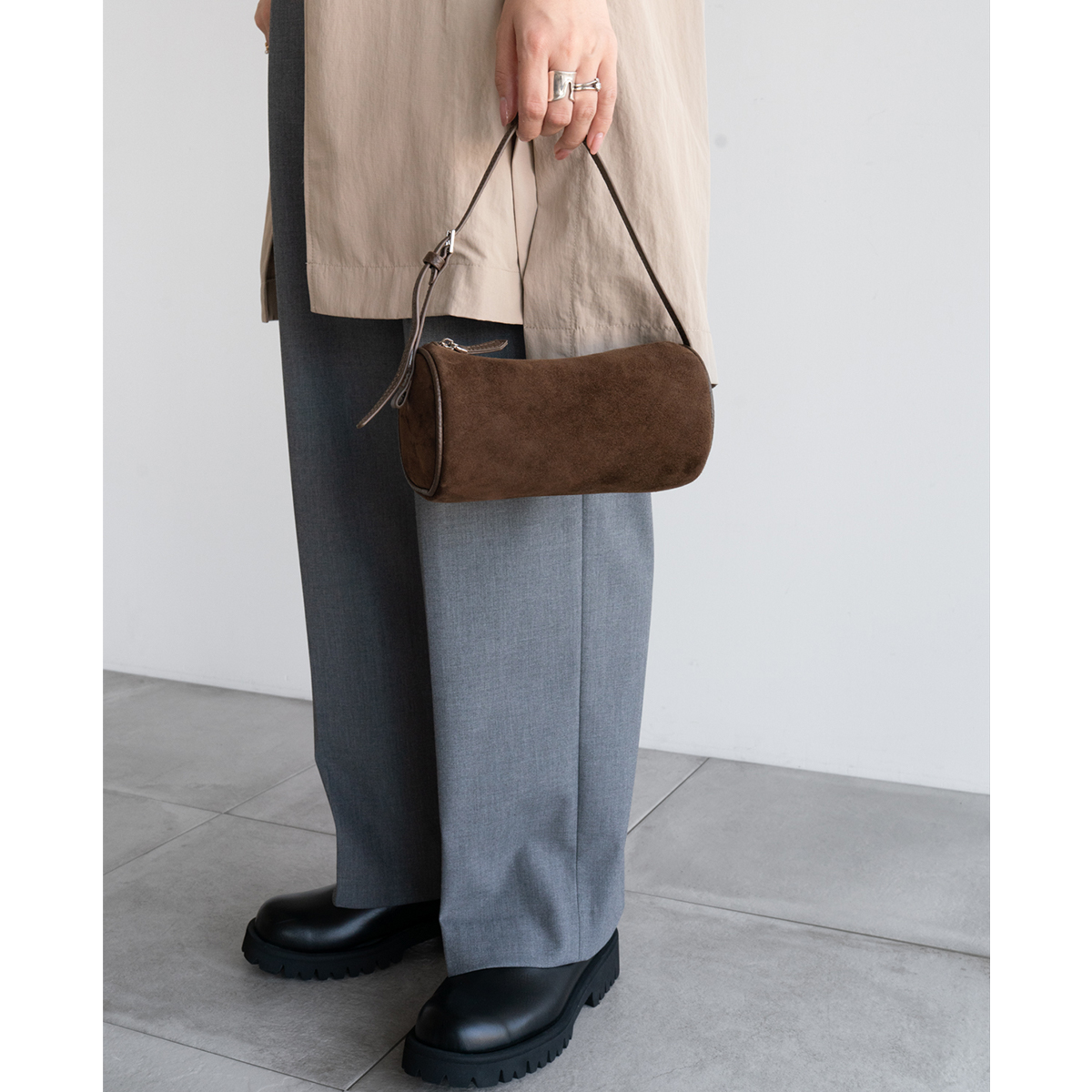 本革 バッグ レディース ショルダーバッグ ハンドバッグ 2WAY ドラム 