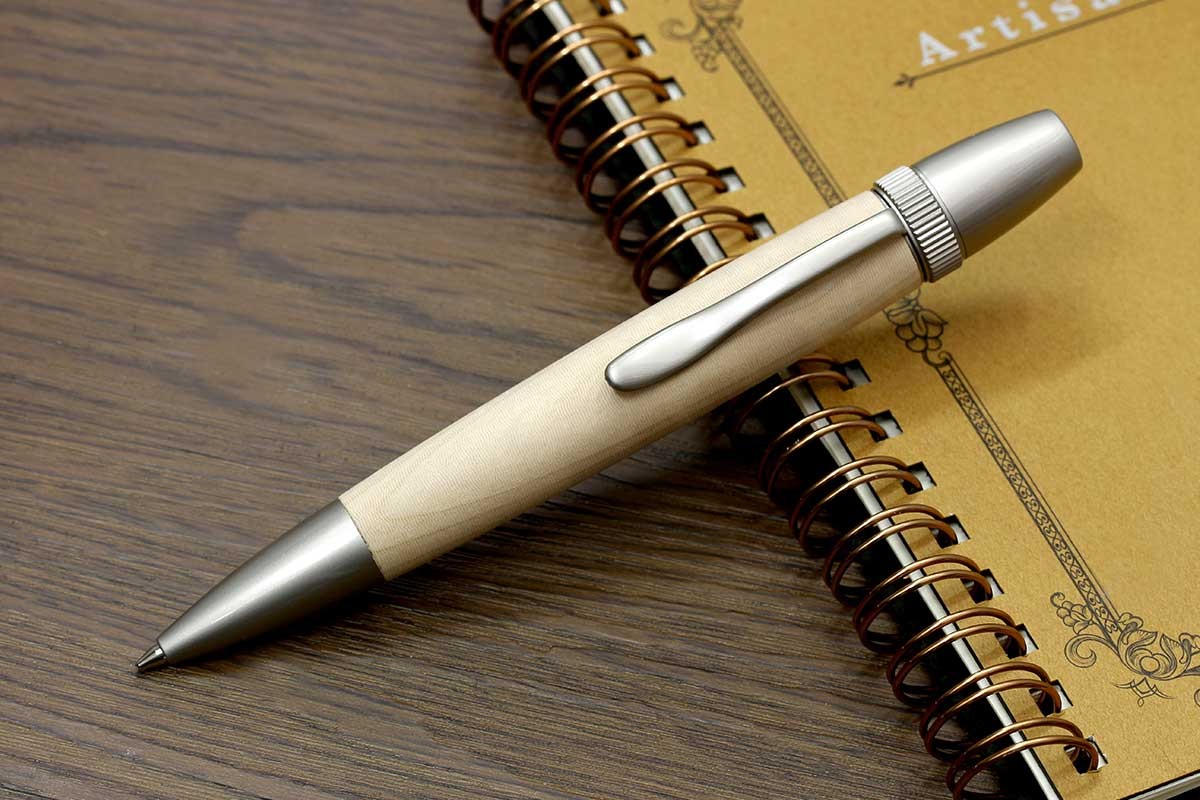 ボールペン F-STYLE Wood Pen ハンドメイド 銘木ボールペン 栃 とち ち