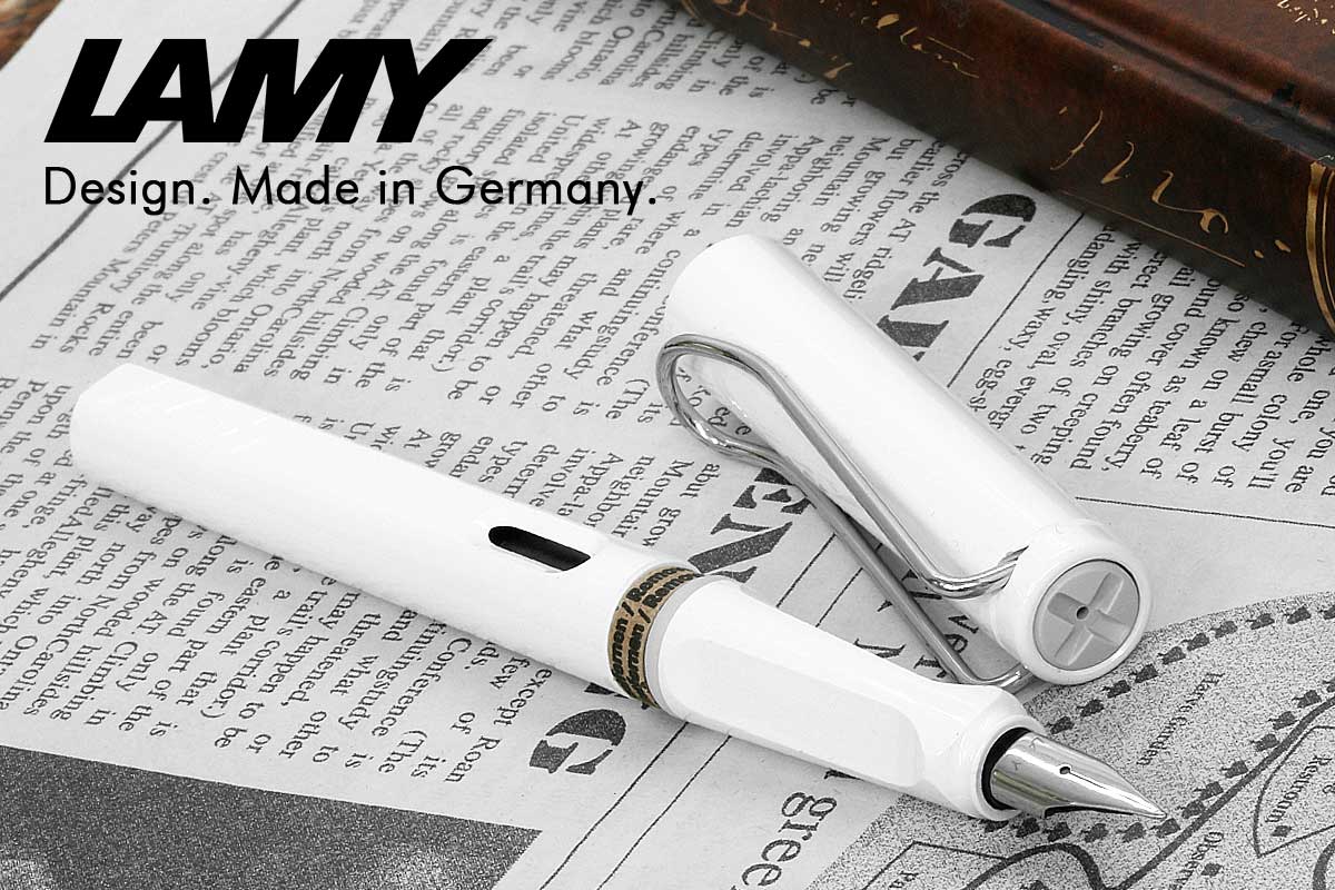LAMY（ラミー） 万年筆 サファリ ホワイト 即日 メール便可 : ペンスタ