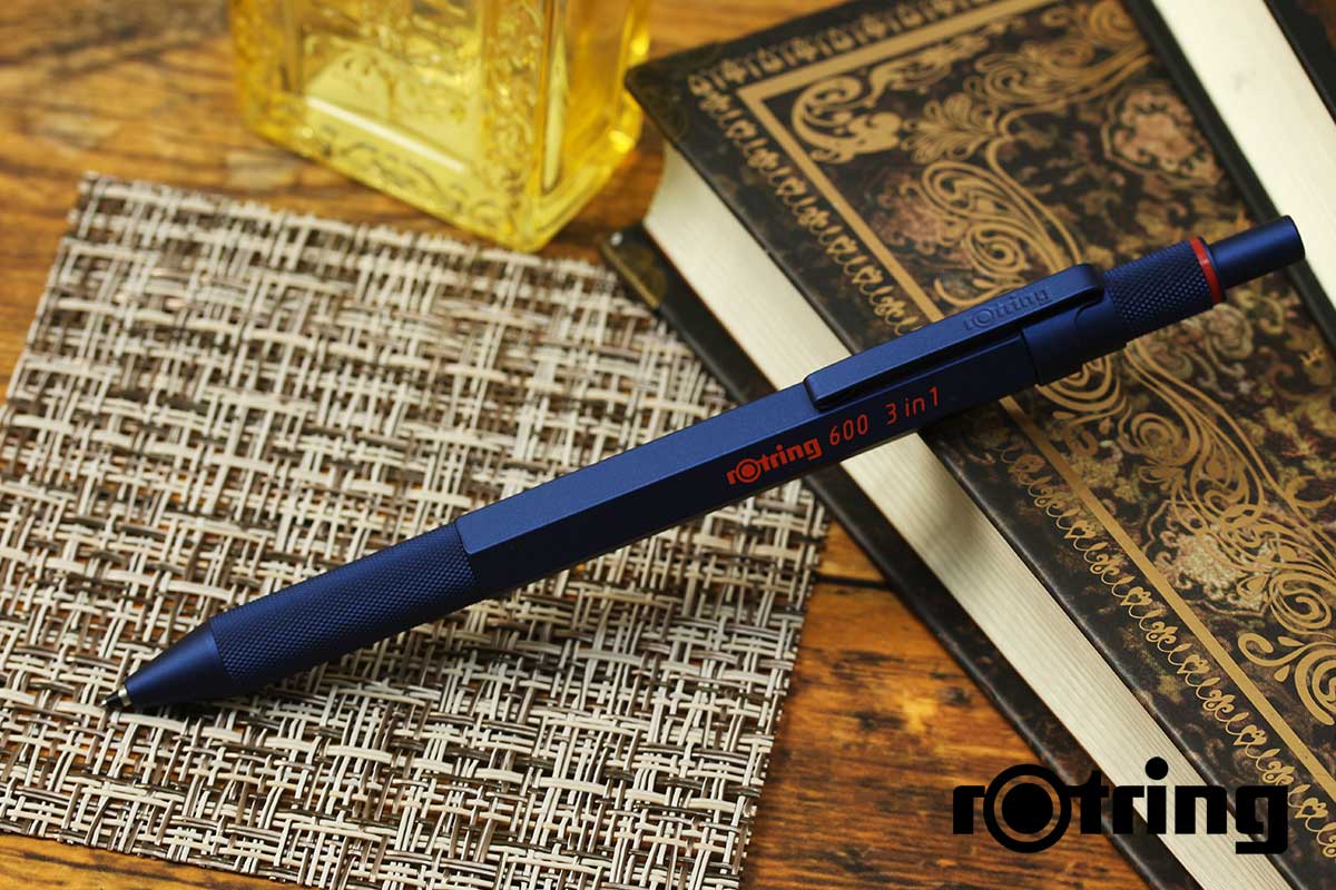 ロットリング 多機能ペン Rotring 600 3in1マルチペン アイアンブルー
