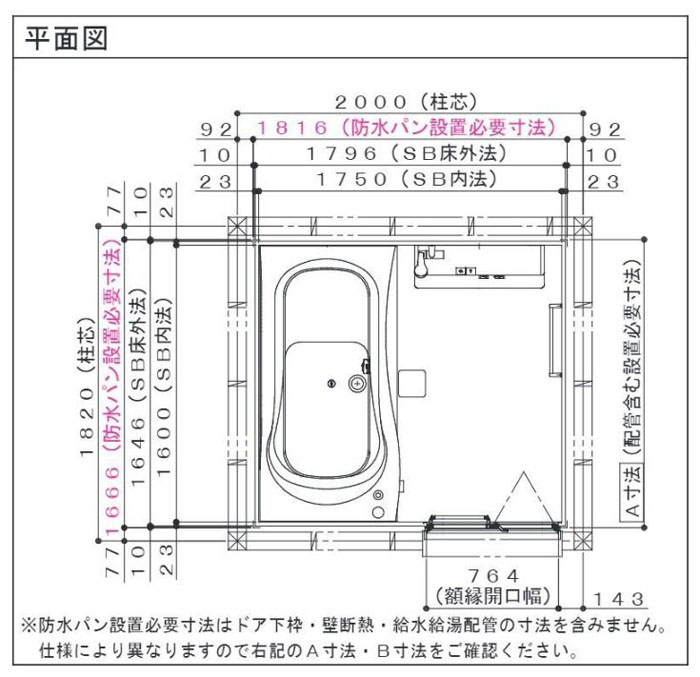 ハウステック エストワ スタイルL 1618サイズ 基本仕様 システム ハウステック エストワ スタイルL 1618サイズ 基本仕様 システム