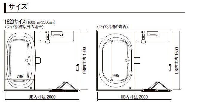 LIXIL リノビオV 1620サイズ Bタイプ 標準仕様 INAXシステムバス LIXIL リノビオV 1620サイズ Bタイプ 標準仕様 INAXシステムバス
