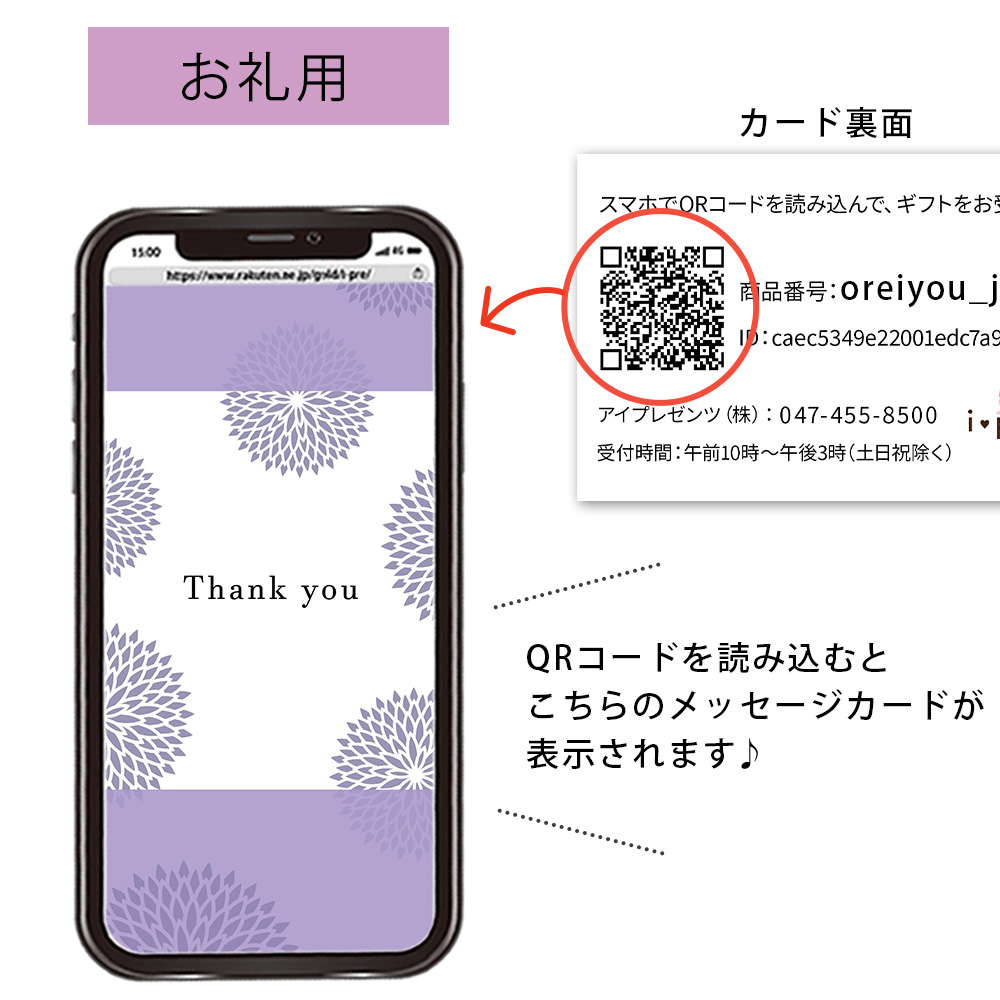 お礼メッセージ