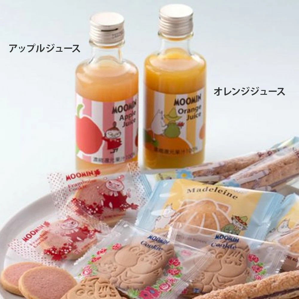 内祝い お返し お菓子 ムーミン おしゃれ 可愛い 出産内祝い 写真入りカード 3000円 ジュース クッキー B ギフト 出産 結婚 新築 祝い お中元 祝 (LO)軽 [菓] | MOOMIN | 03