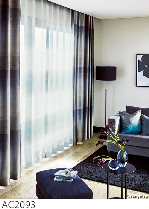 サンゲツ（SANGETSU） オーダーカーテン AC2093-2095 仕上り巾30