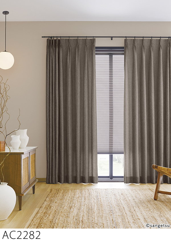 サンゲツ（SANGETSU） オーダーカーテン AC2280-2282 仕上り巾151