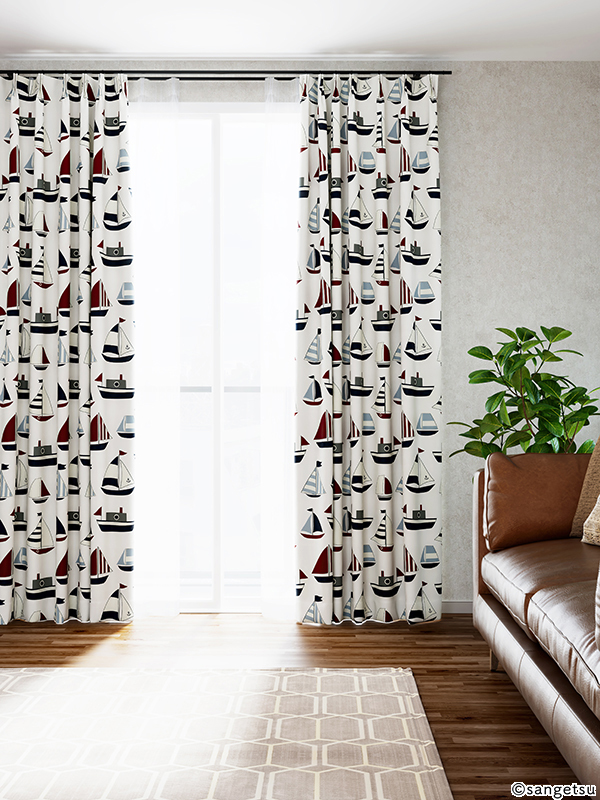 サンゲツ（SANGETSU） オーダー遮光カーテン AC2395 仕上り巾451