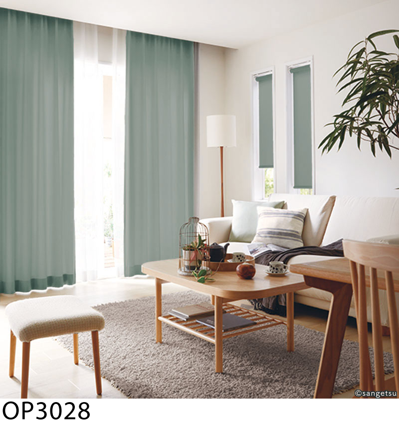 【オーダーカーテン】３０ サンゲツ（SANGETSU） オーダーカーテン コットンライク OP3019-OP3030
