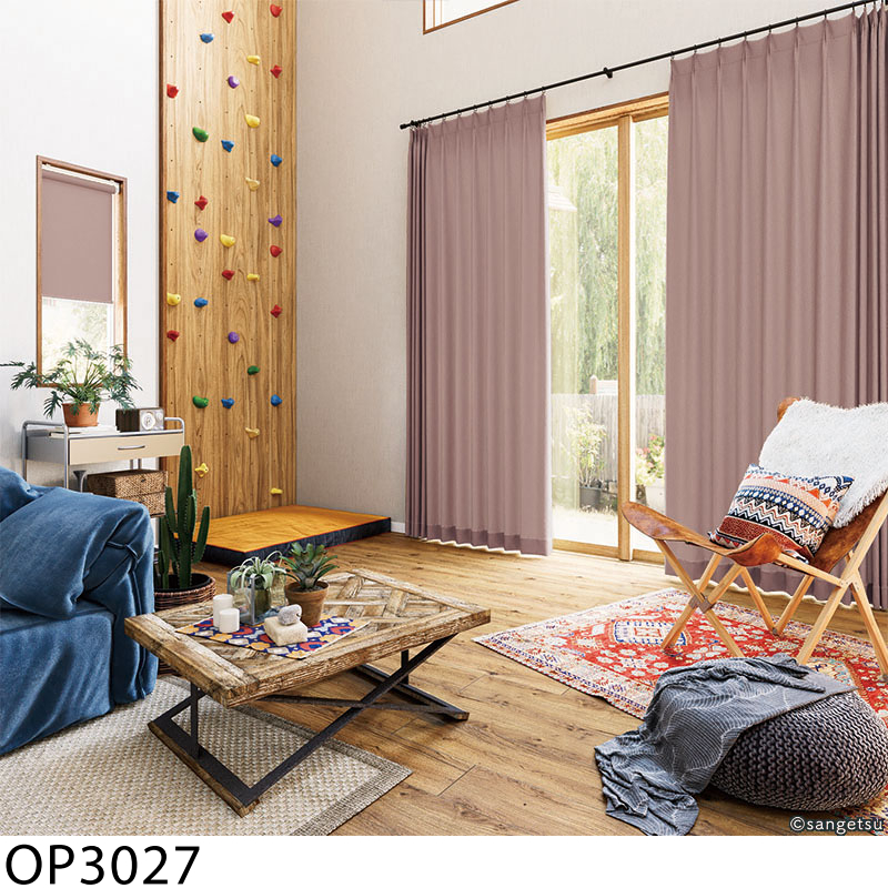 【オーダーカーテン】１９ サンゲツ（SANGETSU） オーダーカーテン コットンライク OP3019-OP3030