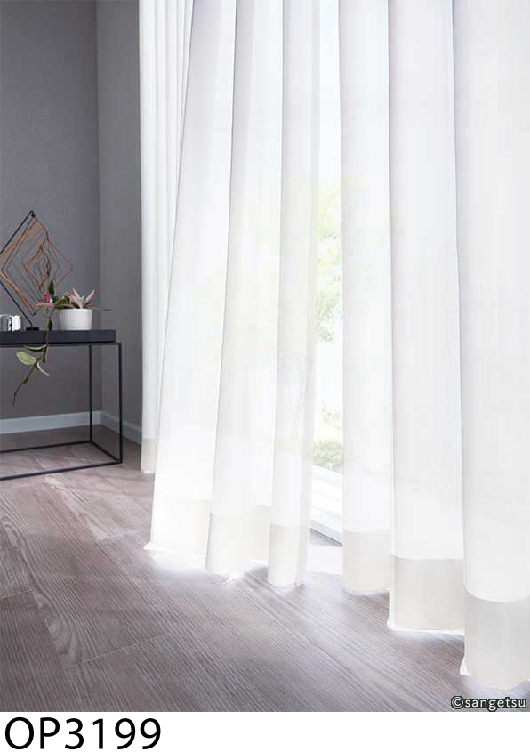 サンゲツ オーダーUVカット 遮像 ミラーレースカーテン OP3199-OP3200
