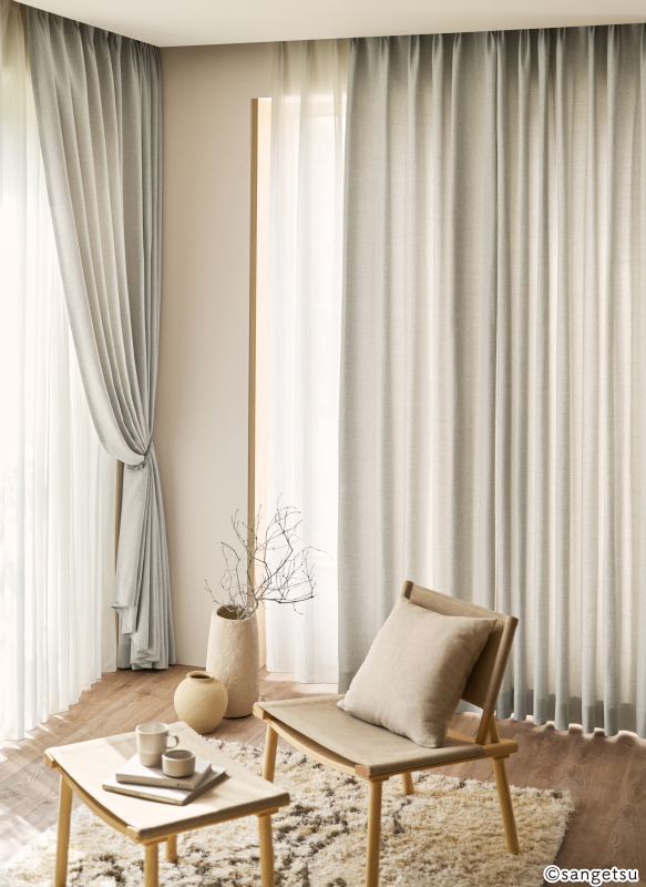 オーダーカーテン　2枚セット サンゲツ（SANGETSU） オーダーカーテン SC7107-SC7109 仕上り巾526