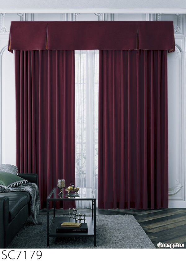 サンゲツ（SANGETSU） 防炎/吸音 ベルベットオーダーカーテン 10カラー