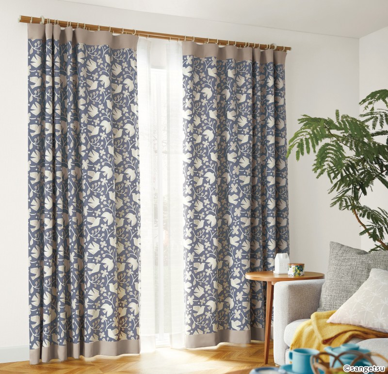 【オーダーカーテン】５０ サンゲツ オーダー遮光カーテン SC7356-SC7357 仕上り巾301〜375cm