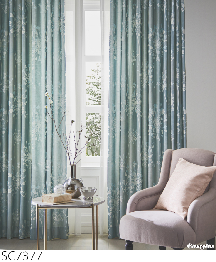 【オーダーカーテン】１６ サンゲツ（SANGETSU） オーダーカーテン SC7376-SC7377 仕上り巾214