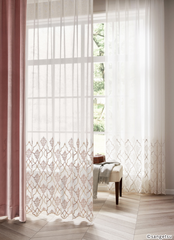 【オーダーカーテン】４７ 静 カーテン Z-94045 ベージュ ｜ジャストカーテン