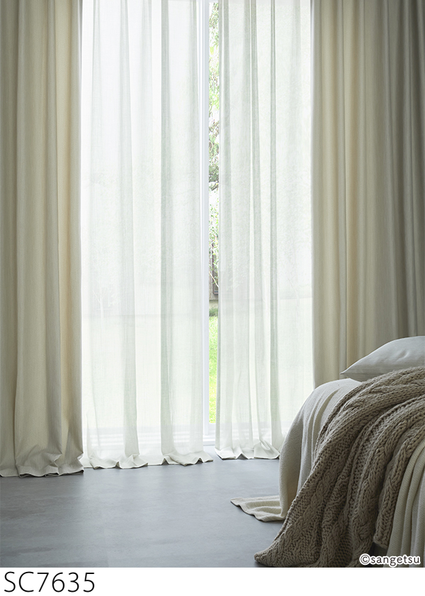 サンゲツ（SANGETSU） オーダー遮熱シアーカーテン SC7635-SC7638