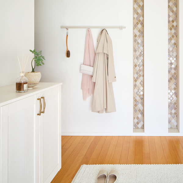 TOSO（トーソー） ピクチャーレール W-1 レール 1.00m ホワイト