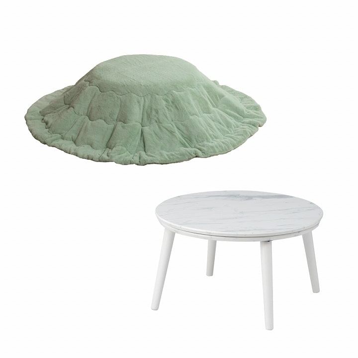 イケヒコ 限定P5倍 こたつセット 丸 円形 コタツセット こたつ こたつ