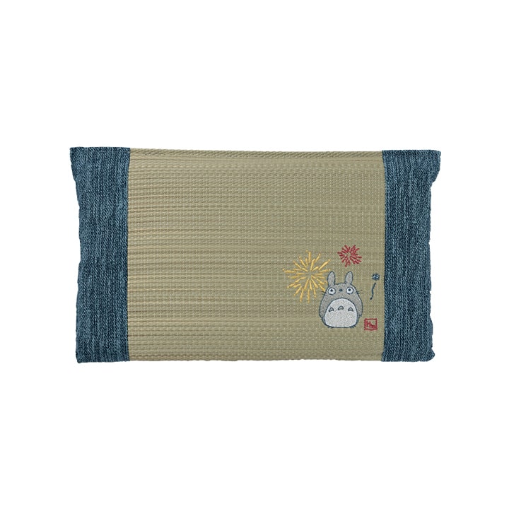 い草枕 枕 となりのトトロ ミニ平枕 い草 まくら 枕 日本製 トトロ グッズ 刺繍 かわいい 畳枕 ごろ寝 お昼寝 子供 大人 国産 ござ枕 井草｜i-s｜03