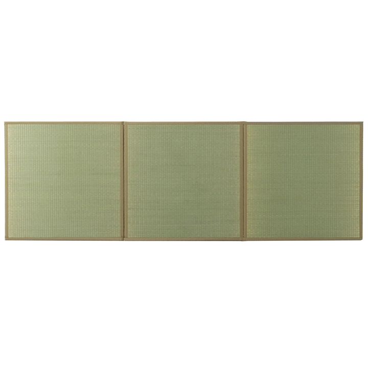 置き畳 日本製 い草 ユニット畳 パタパタ畳 単品 約82×246cm 1.5畳 3つ折り 防炎 防音 滑り止め フロア ベビー プレイ ジョイントマット 吸着シート付き | イケヒコ | 01