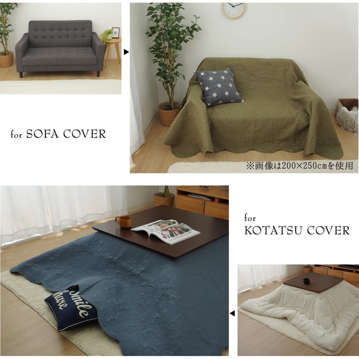 未使用ソファーカバーペイズリーマルチカバー緑色サイズ約200×250㎝2点セット 未使用ソファーカバーペイズリーマルチカバー緑色サイズ約200