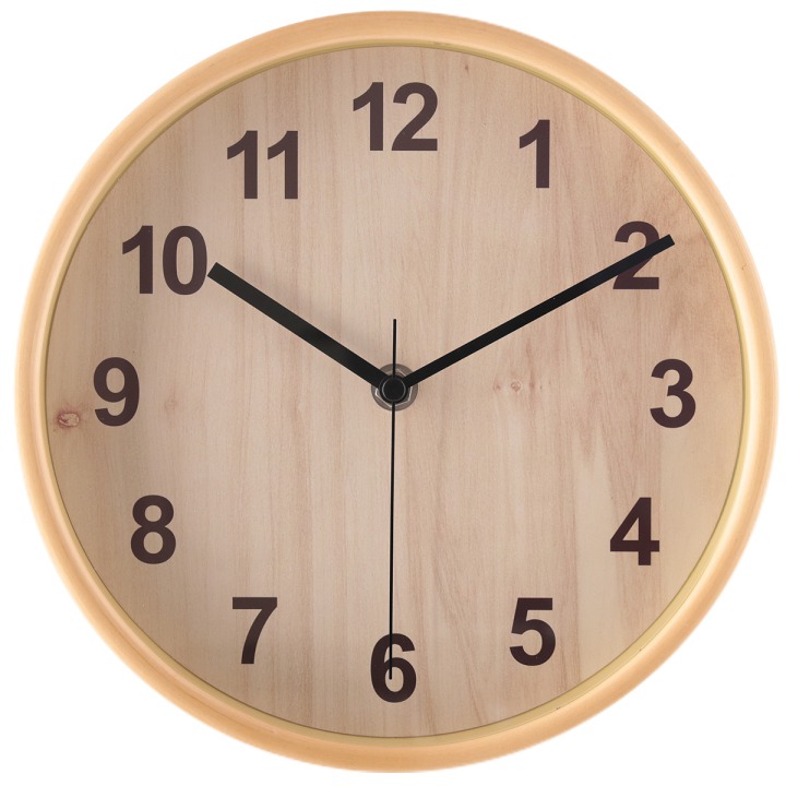 掛時計 プライウッド 直径22cm 静か 見やすい 音がしない スイープムーブメント 掛け時計 おしゃれ かわいい 壁掛け時計 北欧掛け時計 シンプル アンティーク｜i-s｜02