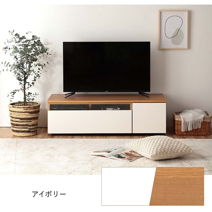 テレビ台 ローボード ファラン 幅120cm 白 ナチュラル 北欧 テレビボード 120 完成品 ホワイト ローボード おしゃれ 新生活 応援  32型まで対応 大川 国産 : 9849736 : アイズインテリア Yahoo!店 - 通販 - Yahoo!ショッピング