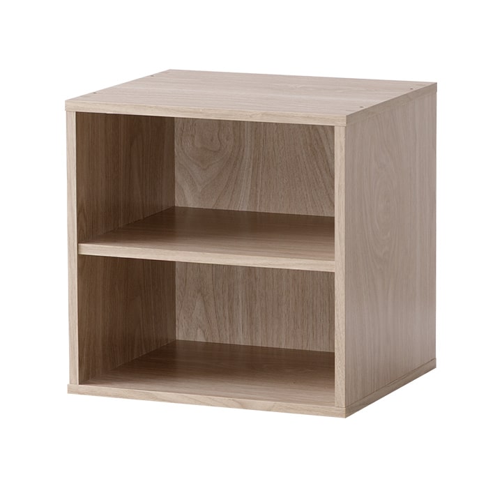 キューブボックス 棚付き カラーボックス 2段 収納 カラーキューブ