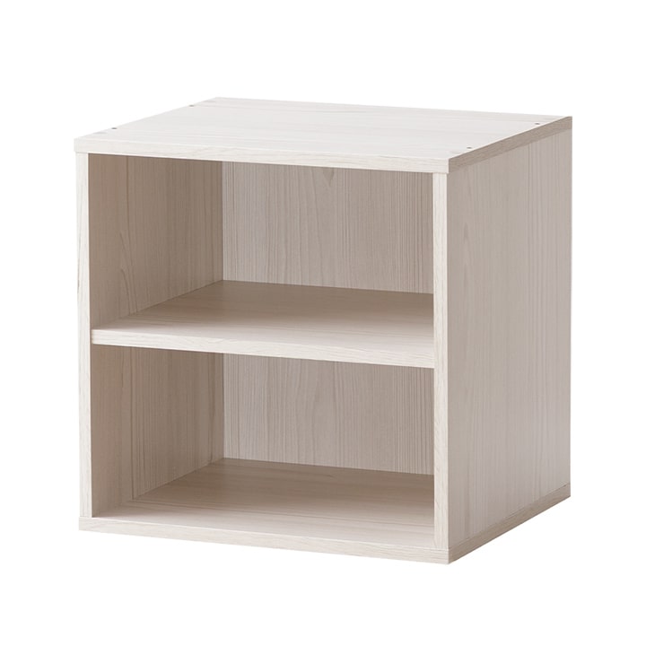 キューブボックス 棚付き カラーボックス 2段 収納 カラーキューブ