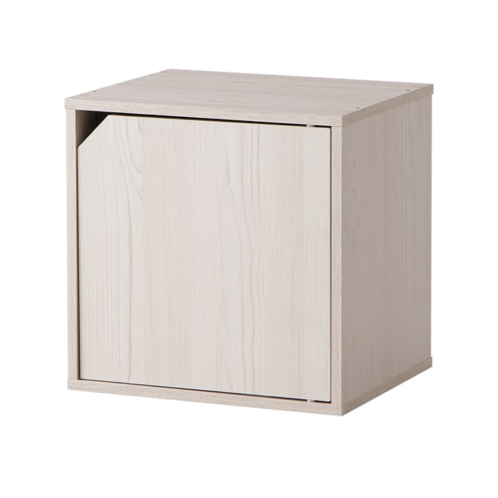 キューブボックス 扉付き カラーボックス 1段 カラーキューブボックス