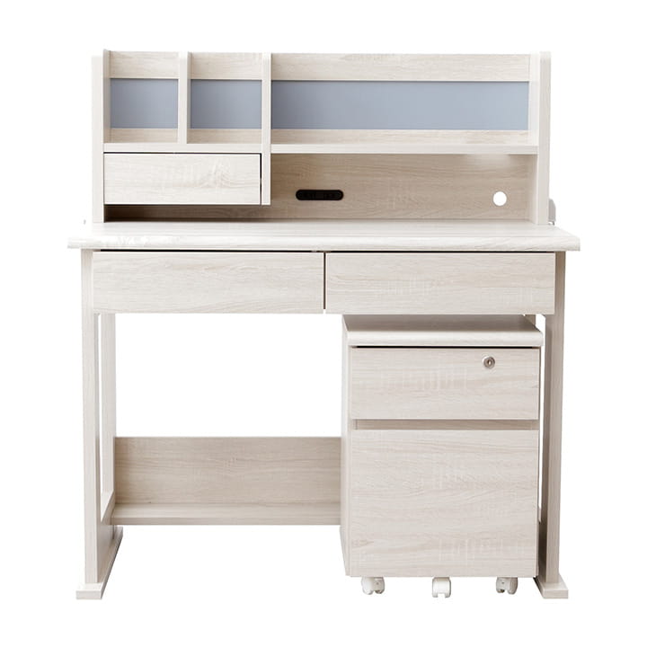 学習机 学習デスク セット ソウル 幅100cm 勉強机 デスク 収納 ワゴン