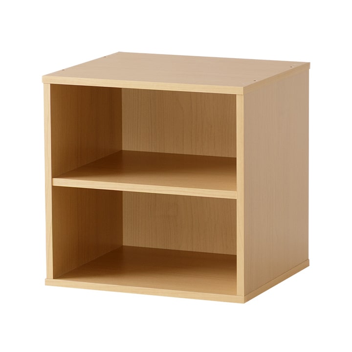 キューブボックス 棚付き カラーボックス 2段 収納 カラーキューブ