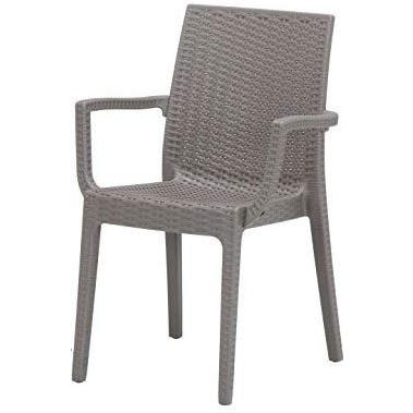椅子 チェア ガーデンチェア 庭 イタリア製 屋外 アウトドア シンプル ラタン ステラ  肘付き 2脚 fbc｜i-s｜03
