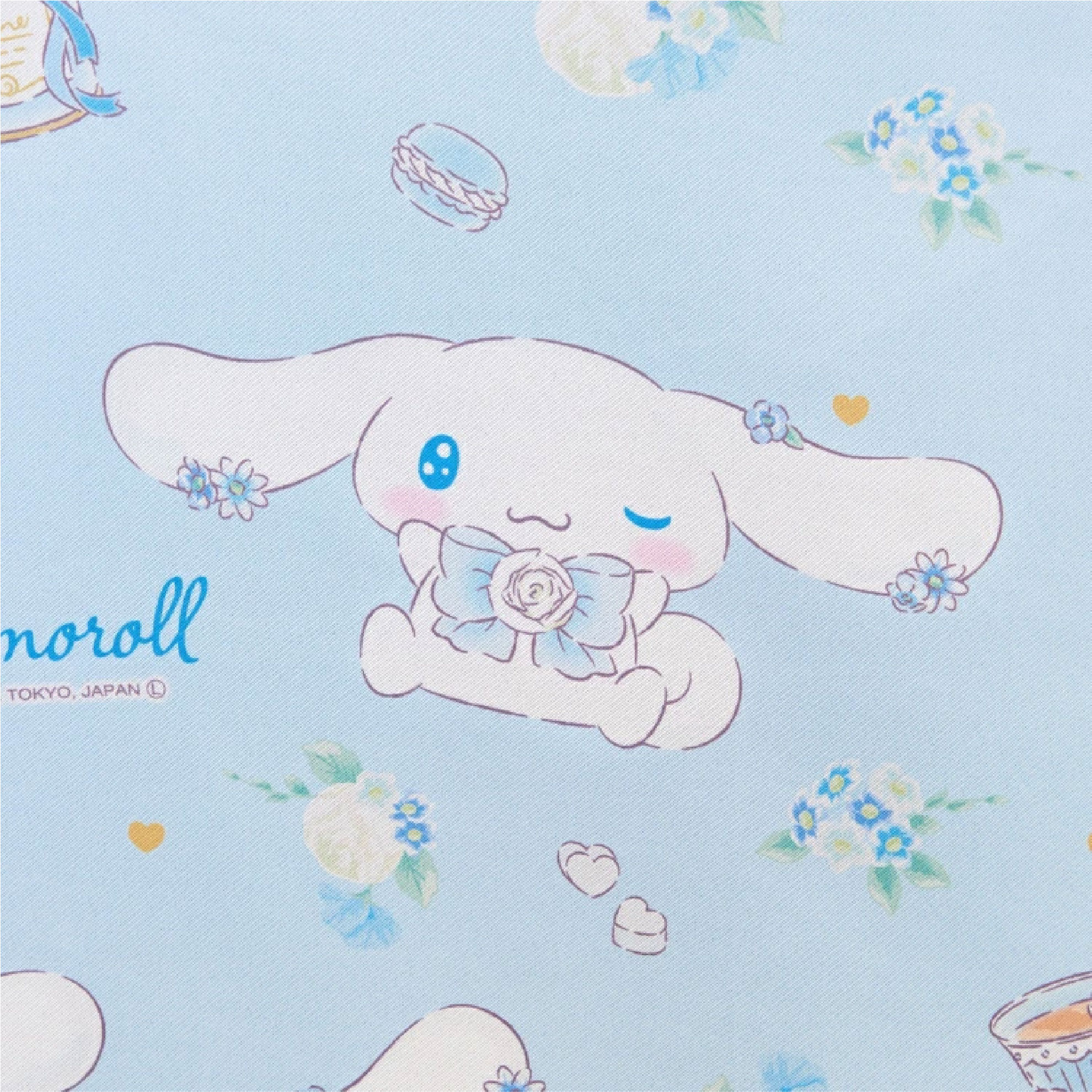 シナモロール 100×178cm 4枚組 サンリオ フラワーティータイム 3級