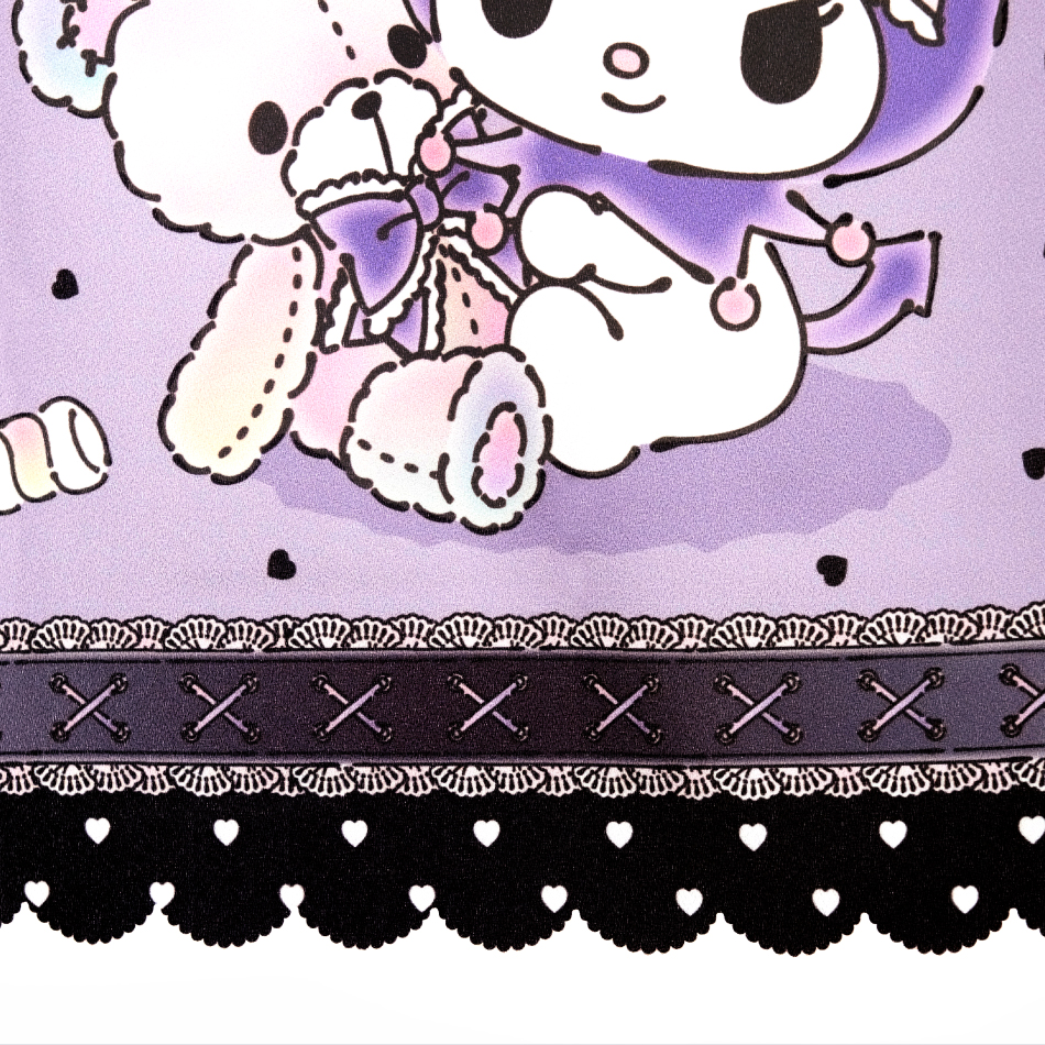 サンリオ かわいい クロミちゃんが パステルベアと一緒の おしゃれな　カフェカーテンです。