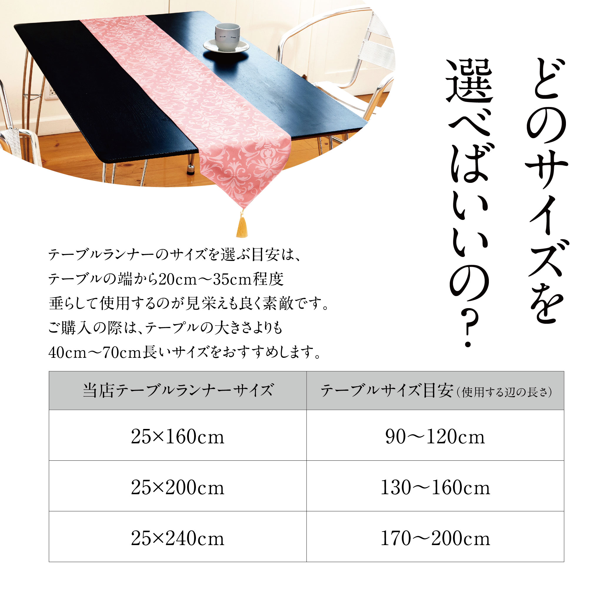 タッセル が おしゃれで ゴージャスな テーブルランナー テーブルセンター