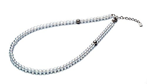 Phiten 【正規品】 | チタン水晶ネックレス 5mm玉 50cm (+5cm