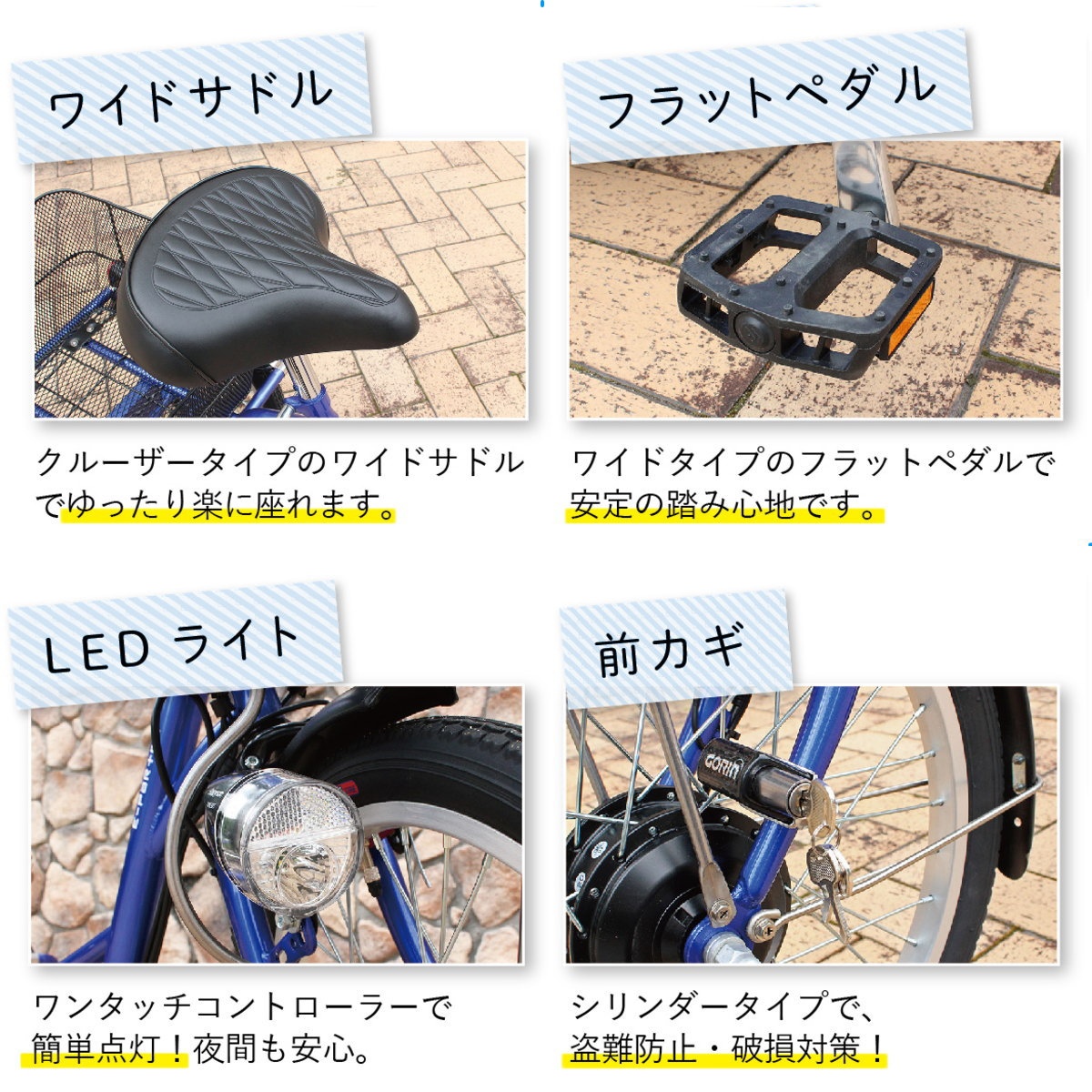 ミムゴ E-Parton(イーパートン) 電動アシスト三輪自転車 BEPN20SB