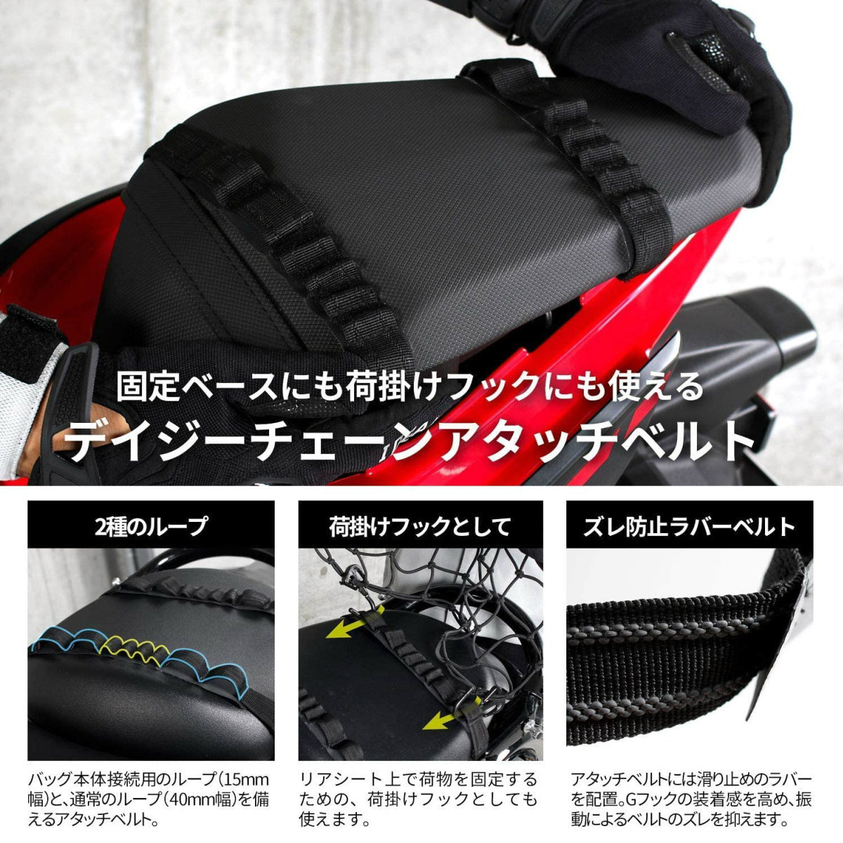 Doppelganger ドッペルギャンガー ターポリンシングルサイドバッグ 購入 Dbt508 Kh 片持ち装着のバイク用防水バッグ カーキ 容量14l