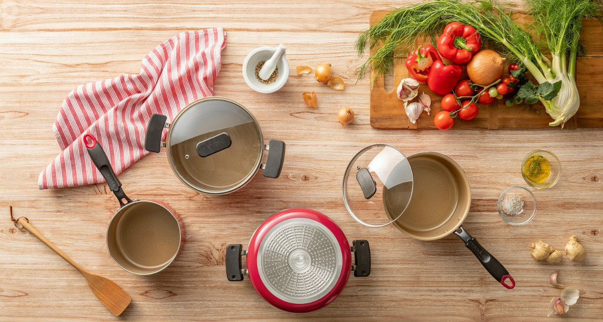 evercook エバークックアルファ α フライパン EAFP28RD レッド 28cm IH