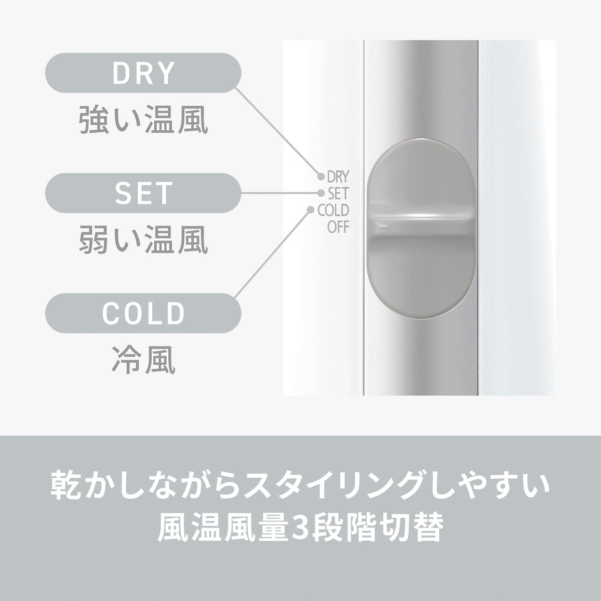 イオニティ パナソニック くるくるドライヤー EH-KE1N-S マイナス