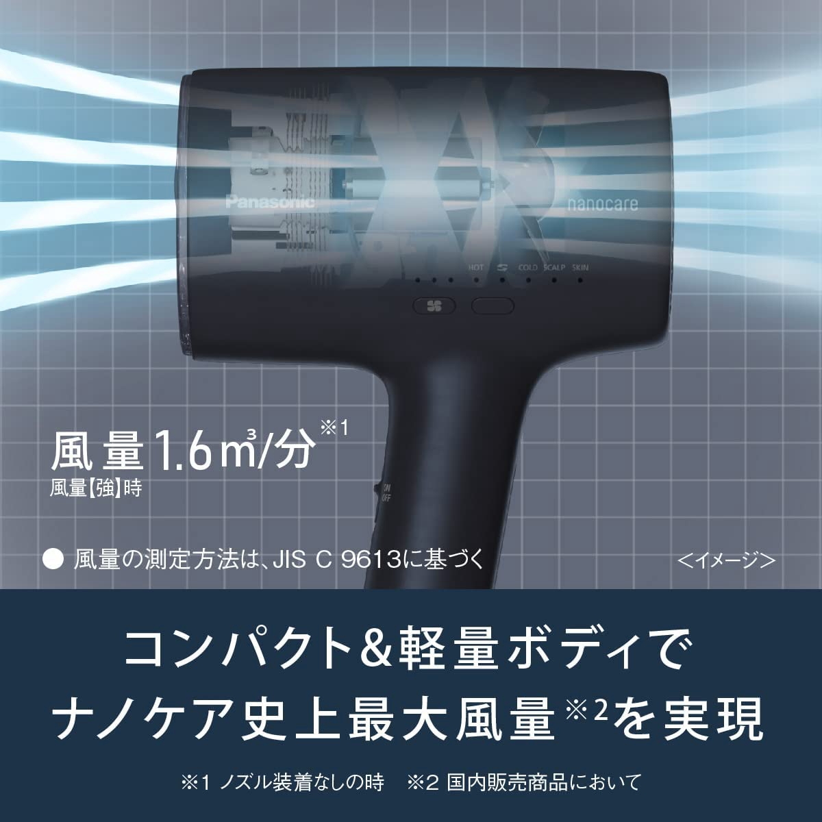 2022年9月 新製品】パナソニック ヘアドライヤー ナノケア EH-NA0J-P