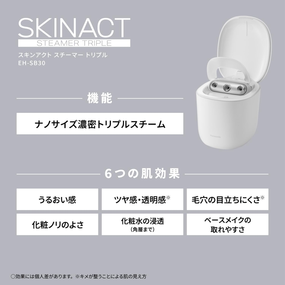 Panasonic（パナソニック） スキンアクト スチーマー トリプル EH-SB30