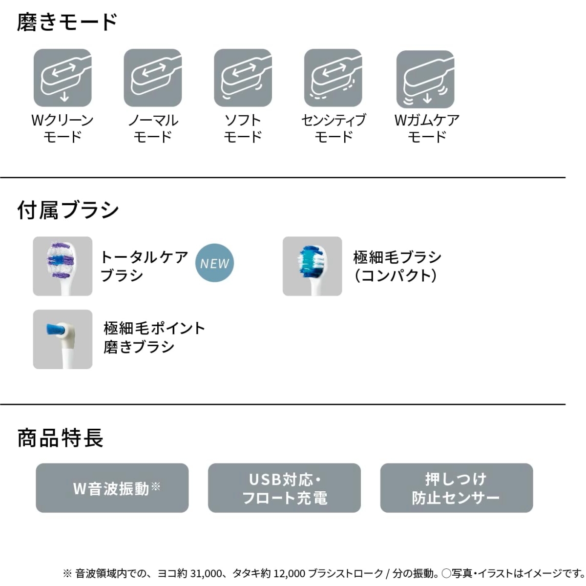 Doltz パナソニック 音波振動ハブラシ ドルツ EW-DP57-S