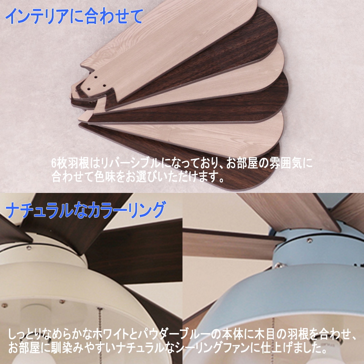 JAVALO ELF ジャヴァロエルフ シーリングファン JE-CF019 全2色