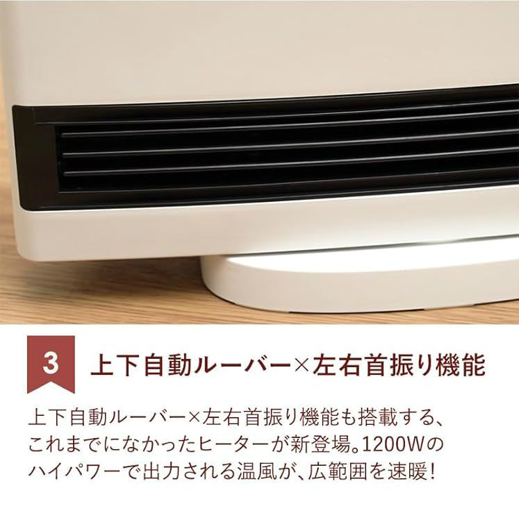 plus more 上下自動ルーバー付 人感センサーパネルヒーター PBAWA004