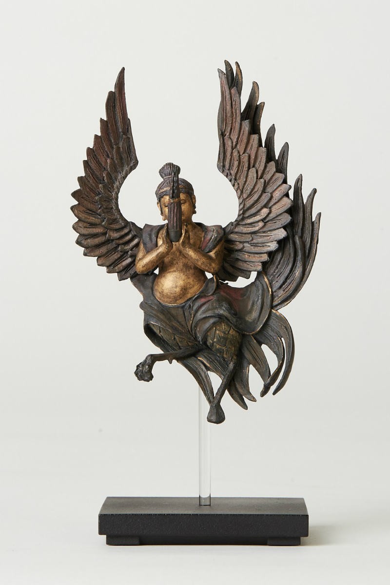 仏教美術迦陵頻伽桂樹彫仏碑 [B25952] 仏教美術迦陵頻伽桂樹彫仏碑 [B25952]