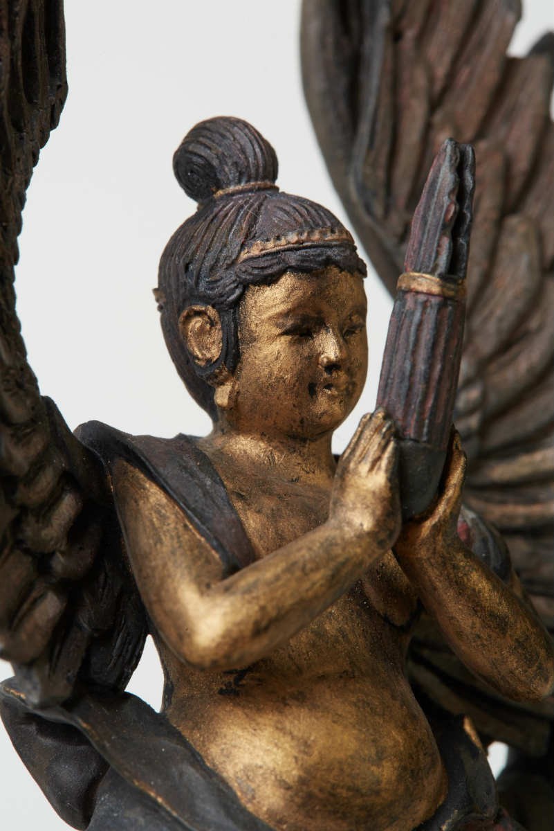 仏教美術迦陵頻伽桂樹彫仏碑 [B25952] 仏教美術迦陵頻伽桂樹彫仏碑 [B25952] - メルカリ