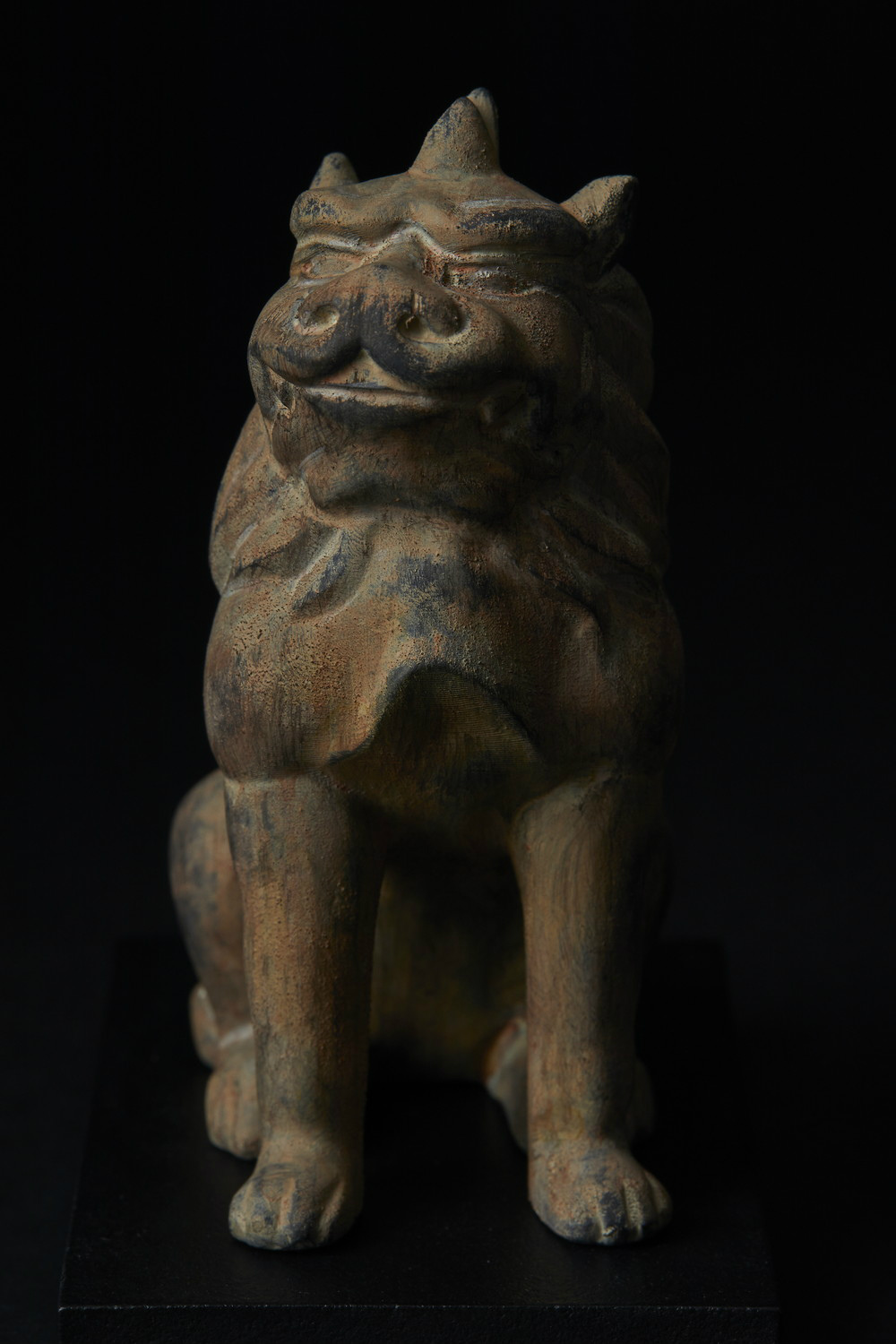 ★新品同様★イスム TanaCOCORO WOOD 狛犬★25 TanaCOCORO[掌] WOOD 獅子/狛犬 - インテリア仏像のイスム